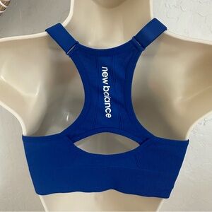 New Balance Sports Bra in Blue. Size Large